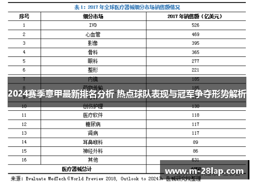 2024赛季意甲最新排名分析 热点球队表现与冠军争夺形势解析